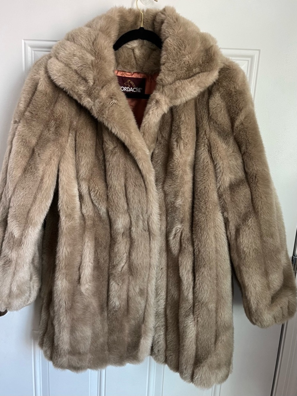 Vintage 80s Jordache Faux Fur Jacket